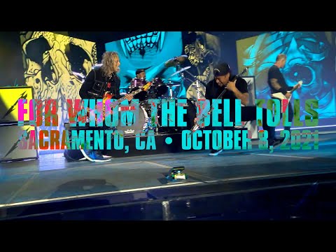 メタリカ 2021年10月8日サクラメントの公演から、「For Whom the Bell Tolls」のライブ映像を公開